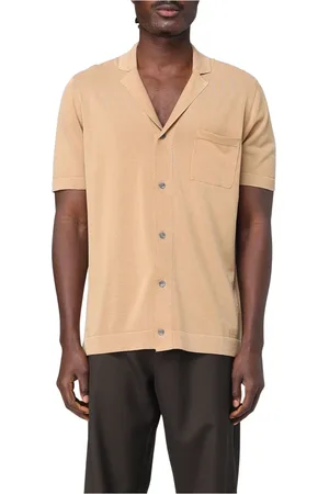 DRUMOHR Overhemden, Heren, Bruin, L, Frosted MM Geverfde Shirt