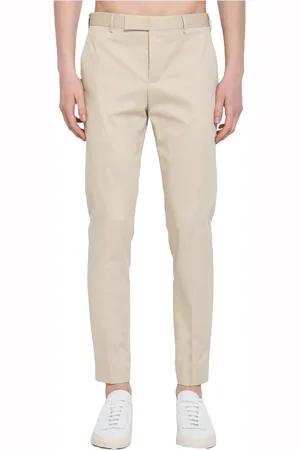 PT Torino Broeken, Heren, , L, Katoen, Lichte Katoenen Stretch Broek Slim Fit
