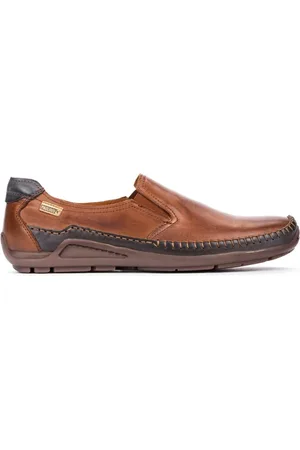 Pikolinos Schoenen, Heren, Bruin, 44 EU, Leer, Bruine herenloafer voor de zomer