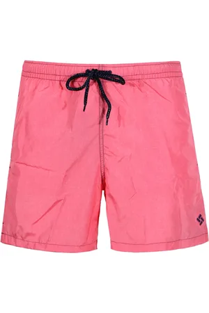 DRUMOHR Badkleding, Heren, Roze, L, Polyester, Fuchsia Zee Kleding Elastische Taille Shorts