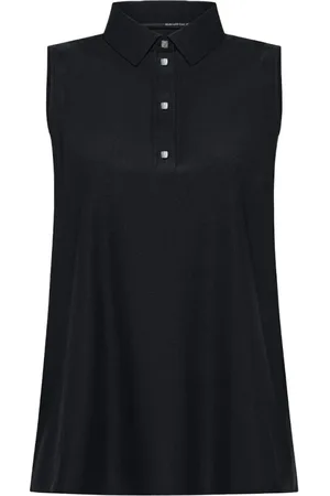 RRD Tops, Dames, Blauw, L, Blauw mouwloos poloshirt