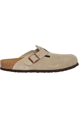 Birkenstock Schoenen, Heren, , 38 EU, Suède, Suede Klompen in Taupe