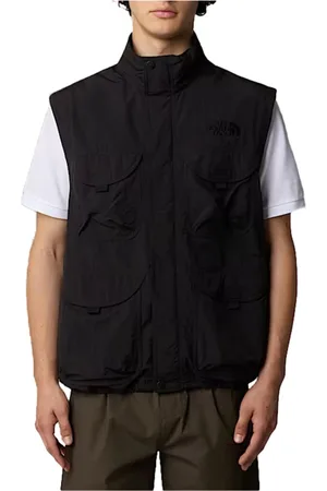 The North Face Jassen, Heren, Zwart, L, Nylon, Omkeerbare Zwarte Jas met Afneembare Mouwen