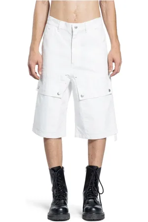 OAMC Korte broeken, Heren, Wit, L, Sneeuwwitte Chino Shorts met Zakken