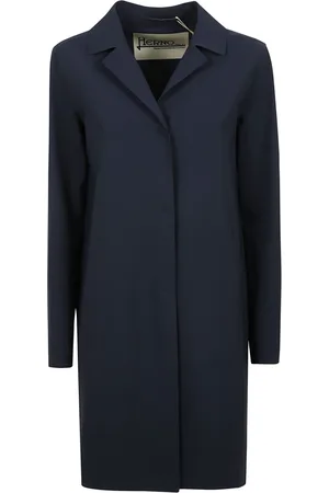 HERNO Mantels, Dames, Blauw, M, Technische Jersey Jas