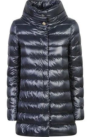 HERNO Jassen, Dames, Blauw, L, Blauwe Jassen & Mantels voor Vrouwen