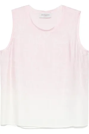 ERMANNO SCERVINO Tops, Dames, Roze, S, Roze & Paarse Overhemd