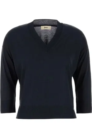 HERNO Truien, Dames, Blauw, S, Stijlvolle Jersey voor Mannen