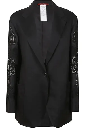 Max Mara Jassen, Dames, Zwart, S, Stijlvolle Jas voor Vrouwen