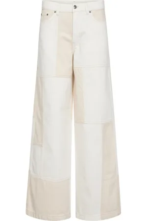 Co`Couture Jeans, Dames, , XL, Katoen, Kleur-Blok Wijde Pijp Jeans