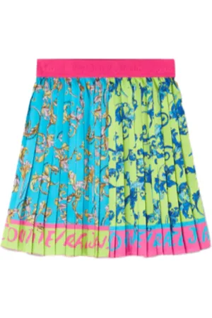 VERSACE Rokken, Dames, Veelkleurig, S, Barocco Outline Twill Minirok