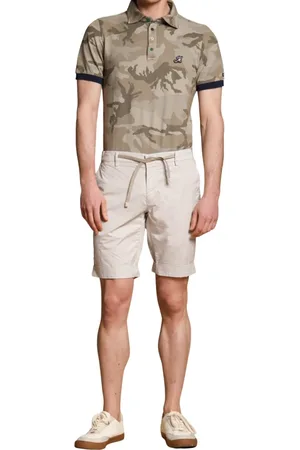 Masons Korte broeken, Heren, Grijs, S, Katoen, Zomer Chino Jogger Bermuda