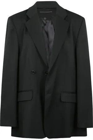 Maison Margiela Jassen, Dames, Zwart, XS, Dubbelborstig Paneeljas