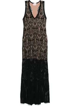 Liu Jo Kleedjes, Dames, Zwart, M, Katoen, Elegante Nero Jurk voor Vrouwen