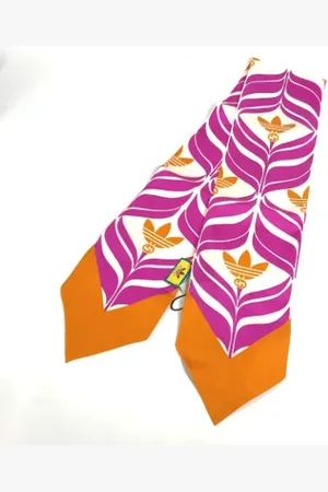 Gucci Pre-owned, Dames, Oranje, ONE Size, Pre-owned Silk scarves