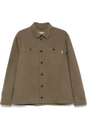 Baracuta Jassen, Heren, Groen, 2Xs, Groene Geknoopte Jas met Zakken