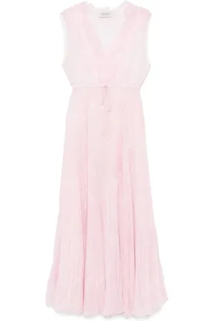 ERMANNO SCERVINO Kleedjes, Dames, Roze, S, Elegante Zwarte Cocktailjurk