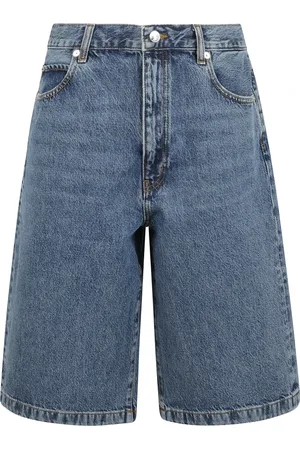 Frame Korte broeken, Dames, Blauw, W28, Denim, Denim Bermuda Shorts