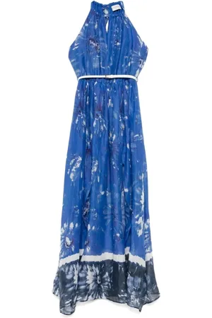 ERMANNO SCERVINO Kleedjes, Dames, Blauw, S, Elegante Zwarte Cocktailjurk