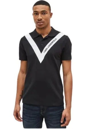 Karl Lagerfeld Tops, Heren, Zwart, S, Polo