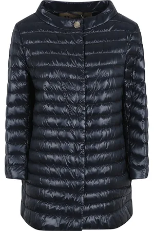 HERNO Jassen, Dames, Blauw, S, Blauwe Jas voor Vrouwen