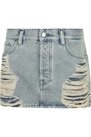 Acne Studios Rokken, Dames, Blauw, M, Denim, Denim Blauwe Minirok