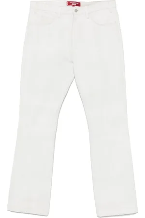 JUNYA WATANABE Jeans, Heren, Wit, L, Witte Broek met Klassieke Stijl