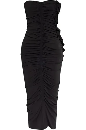 The Attico Kleedjes, Dames, Zwart, 2Xs, Zwarte Jurk Aw 24