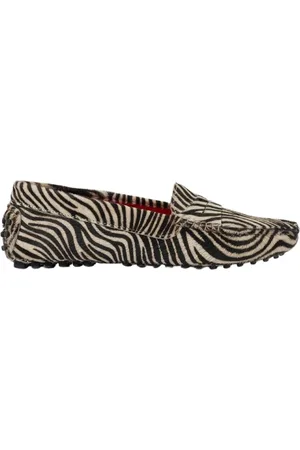 Scarosso Schoenen, Dames, Veelkleurig, 37 1/2 EU, Zebra Ponyhair
