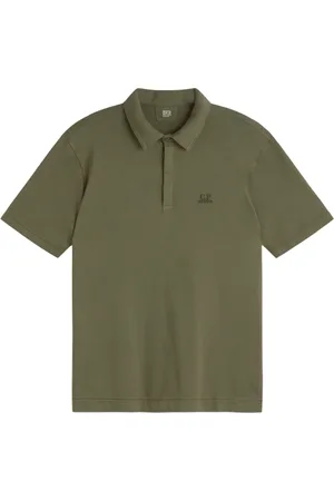 C.P. Company Tops, Heren, Groen, XL, Katoen, Moderne Polo Shirt