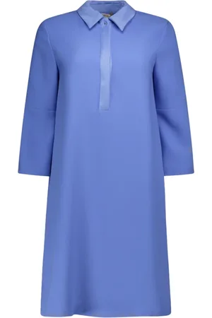pennyblack Kleedjes, Dames, Blauw, L, Polyester, Elegante Polyester Jurk Nausica