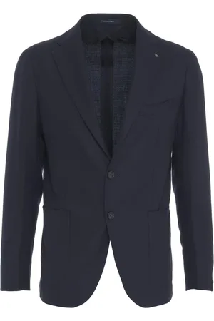 TAGLIATORE Jassen, Heren, Blauw, XL, Wol, Herenkleding Blazer Blauw Ss 25