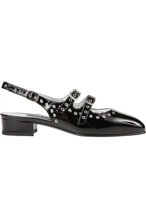 Carel Schoenen, Dames, Zwart, 40 EU, Zwarte Patentleren Stijlvolle Handtas