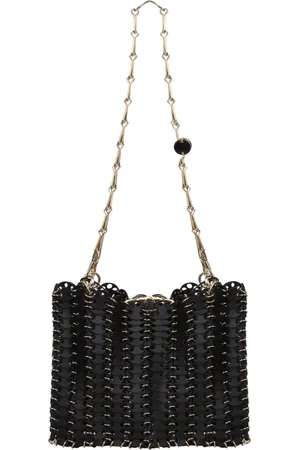 Paco rabanne Tassen, Dames, Zwart, ONE Size, Leer, 1969 Schoudertas met Kettingbanden