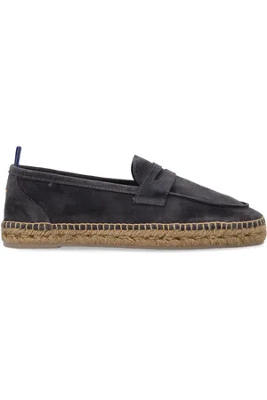 Castaner Schoenen, Heren, Zwart, 44 EU, Suède, Stijlvolle gesloten teen mocassin schoenen