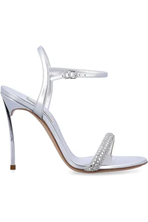 Casadei Schoenen, Dames, Grijs, 39 EU, Leer, Stratosphere Sandal voor Superb Stijl