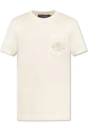Dolce & Gabbana Tops, Heren, , S, Katoen, T-shirt met zak