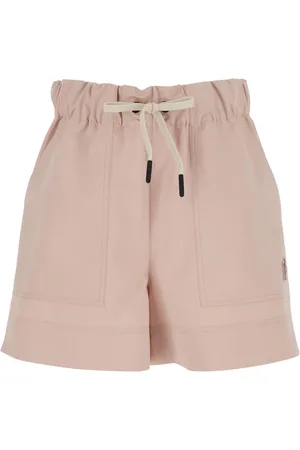 Moncler Korte broeken, Dames, Roze, M, Polyester, Roze Grenoble Shorts voor Vrouwen