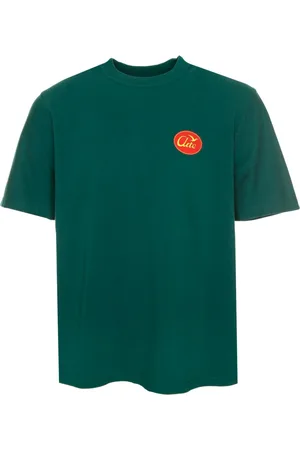 Arte Antwerp Tops, Heren, Groen, M, Vogelprint Ronde Hals T-Shirt