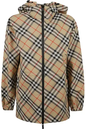 Burberry Mantels, Dames, Bruin, XS, Polyester, Stijlvolle Jassen voor Alle Seizoenen