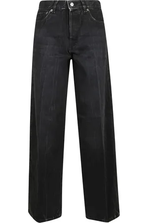 haikure Jeans, Dames, Zwart, W28, Katoen, Zwarte Straight Jeans