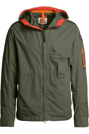 Parajumpers Jassen, Heren, Groen, 2Xl, Nylon, Lichtgewicht capuchon nylon canvas jas