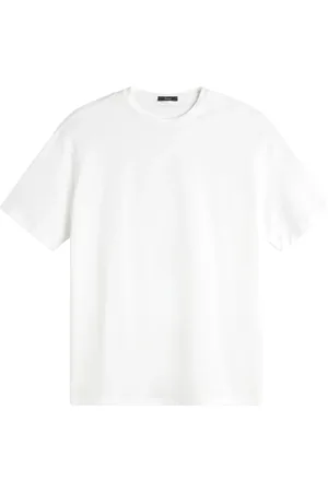 HERNO Tops, Heren, Wit, M, Luxe Stretch T-shirt