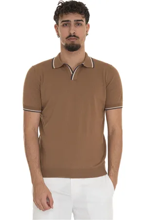 Gran Sasso Truien, Heren, Bruin, 2Xl, Klassieke Polo Shirt voor Mannen