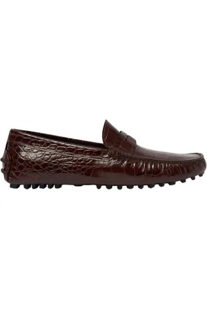 Scarosso Schoenen, Heren, Bruin, 40 EU, Leer, Michael Krokodil
