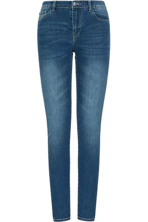 Armani Exchange Jeans, Dames, Blauw, W29, Denim, Indigo Denim Skinny Fit Jeans