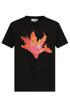 Alexander McQueen Tops, Heren, Zwart, M, Katoen, Casual Katoenen T-shirt