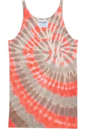 KUJTEN Tops, Dames, Veelkleurig, S, Kasjmier, Zijden en Kasjmier Tanktop