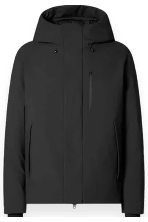 save the duck Jassen, Heren, Zwart, XL, Arctische Zwarte Jassen met Ulmus Stijl