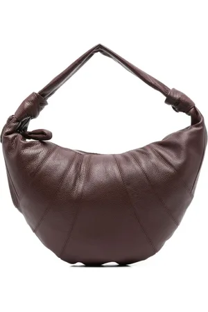 LEMAIRE Tassen, Dames, Bruin, ONE Size, Leer, Bruine leren schoudertas